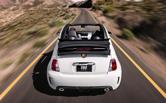 Abarth 595 Cabrio now for wedding -wedding cars in world